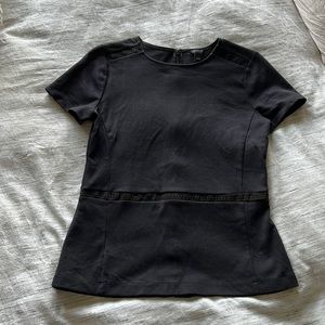 Ann Taylor black peplum style top